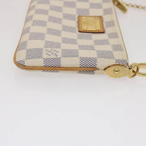 LOUIS VUITTON Damier Azur Pochette Mira MM Accessory Pouch - Picture 4 of 16